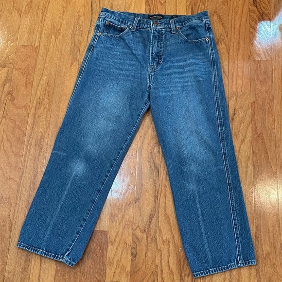 Lucky Brand Authentic Straight Crop Blue Jeans Size 10/30 Pockets - Picture 2 of 14